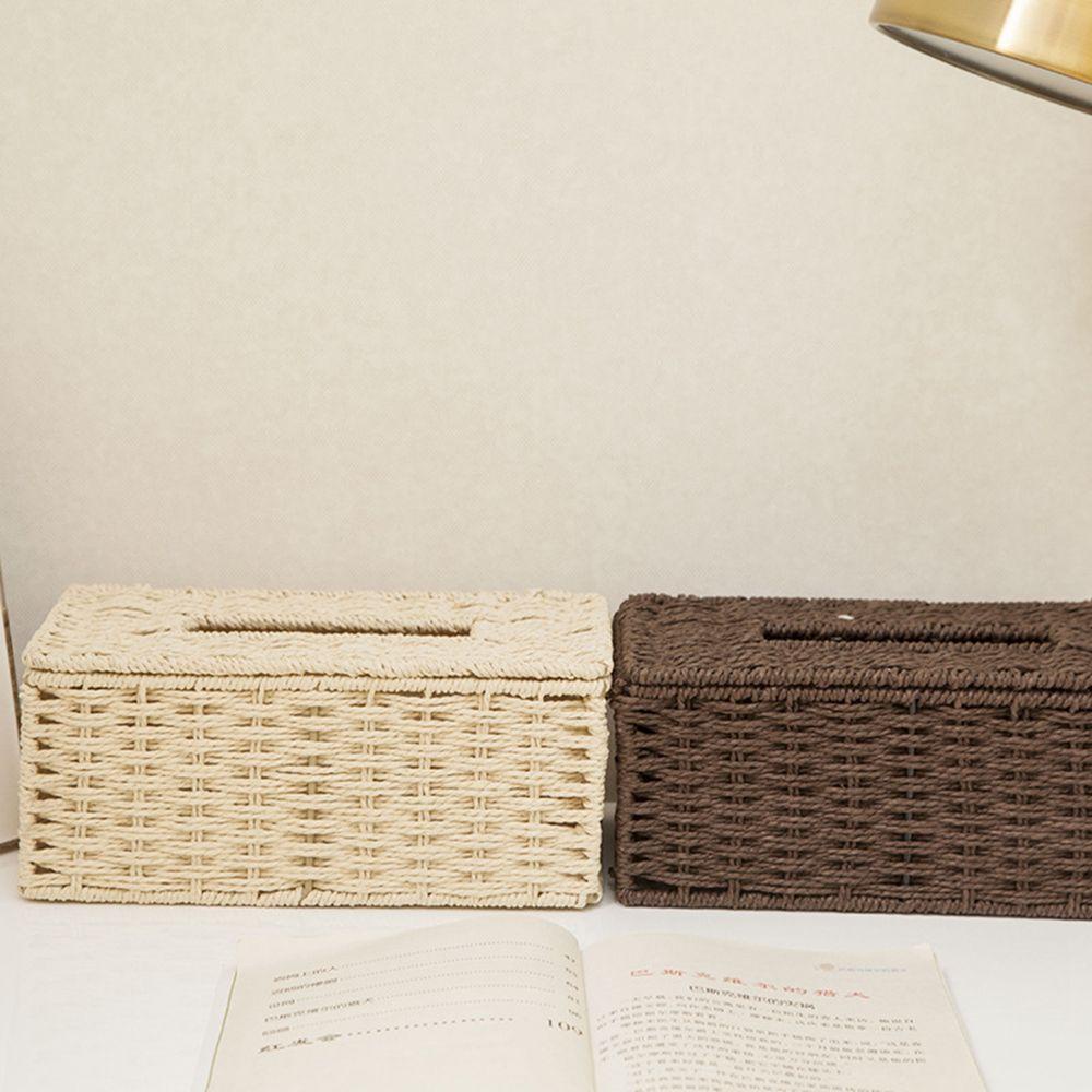 MOCHO Giá Đỡ Khăn Giấy Bằng Mây Tự Nhiên Dành Cho Văn Phòng / Xe Hơi