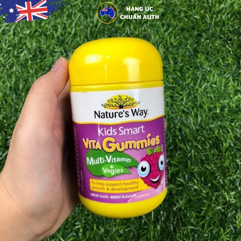 Kẹo dẻo Vitamin cho bé Nature's Way Kids Smart Vita Gummies Multi Vitamin & Vegies 60 Viên