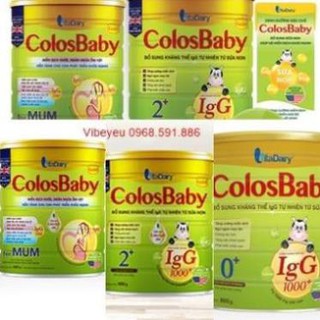 Sữa Non ColosBaBy gold IgG1000+ 800g Số 0-1-2 Mẫu Mới DateT06.2022