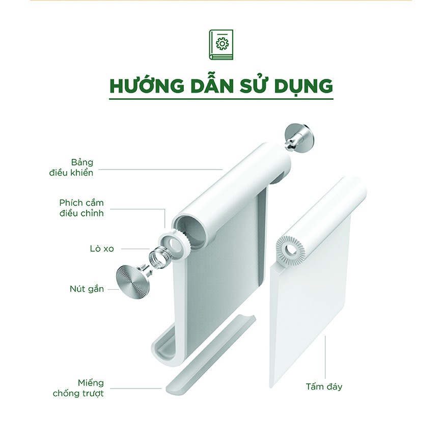 Giá đỡ Điện thoại/Máy tính bảng năng động UGREEN LP106 - Hàng phân phối chính hãng - Bảo hành 18 tháng