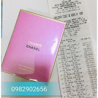 Nước hoa Chanel Chance  EDP 100ml - Hàng Pháp Bill đầy đủ