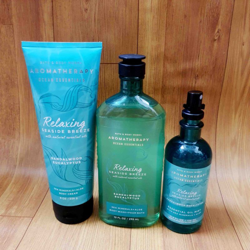 Sữa Tắm Bath And Body Works Thư Giãn Giảm Stress Love, Sleep, Tea Tree, Meditative, Sea Salt, Relaxing 295ml