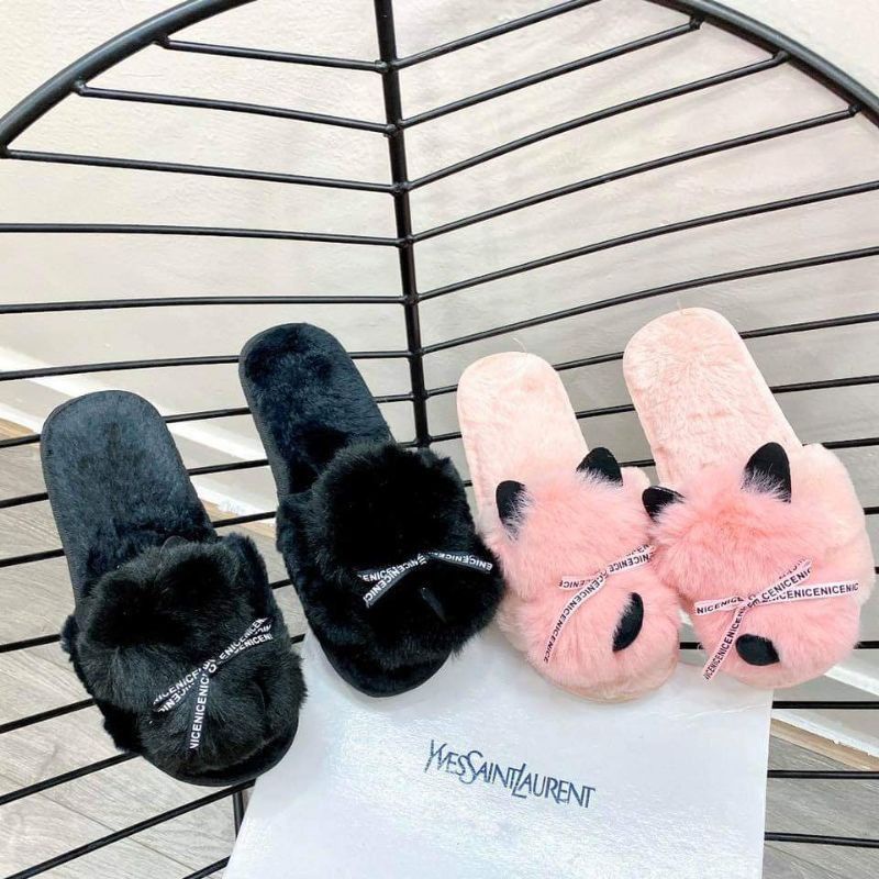 Dép lông hình hồ ly