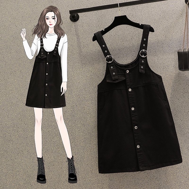 Yếm váy denim bigsize MS186001