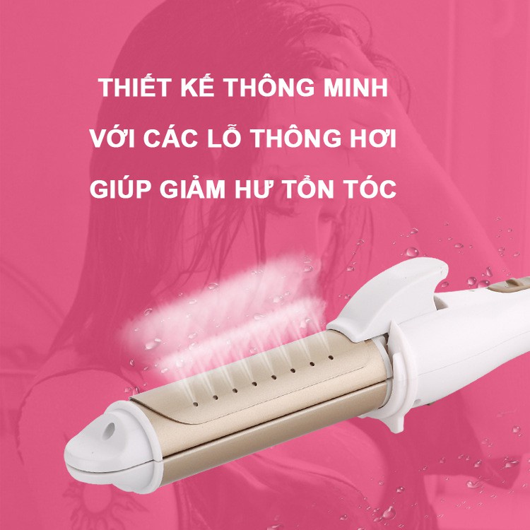 Máy Làm Tóc Máy Uốn Tóc Mini Tạo Kiểu 2in1 Đa Năng Siêu Bền Sun.z