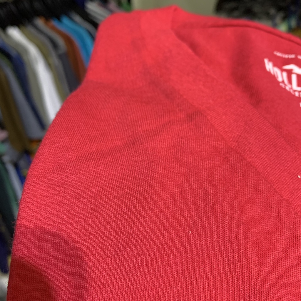 Áo phông nam cổ tim cao cấp cotton siêu nhẹ mềm mát xuất mỹ Hollis ter