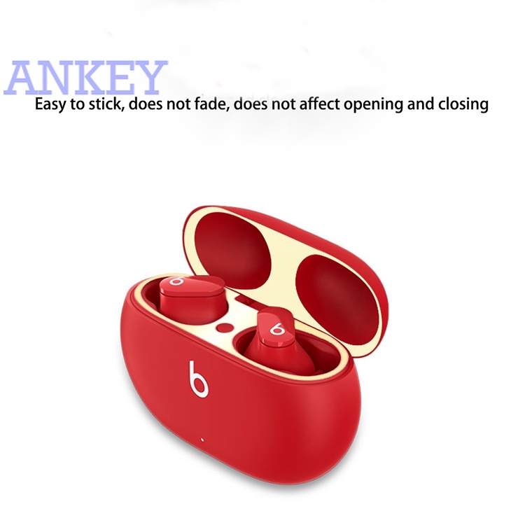 Beats Studio Buds Miếng dán bảo vệ hộp sạc tai nghe chống bụi bằng kim loại dành cho
