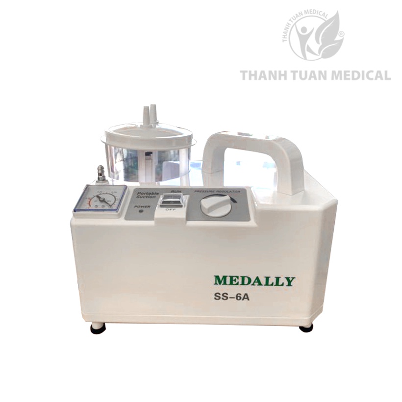 [HÀNG SẴN] Máy hút dịch mũi, hút đờm 1 bình Medally SS-6A  - BH 1 năm