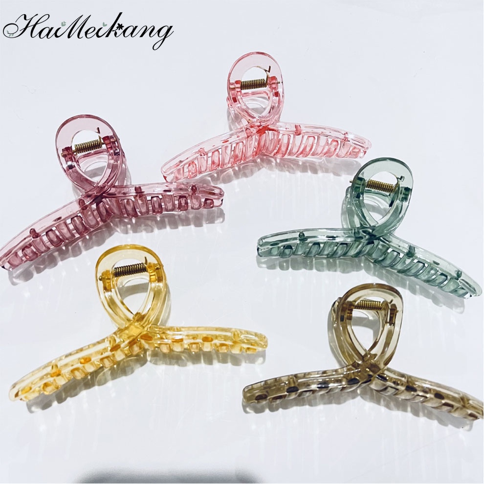 Haimeikang Ladies Fashion Hair Accessories Transparent Hair Clips Girls Back of the Head Large Hair Grabbing Hair Clips