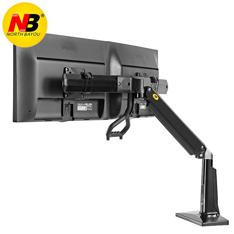 Giá Treo 2 Màn Hình Gắn Bàn North Bayou F27