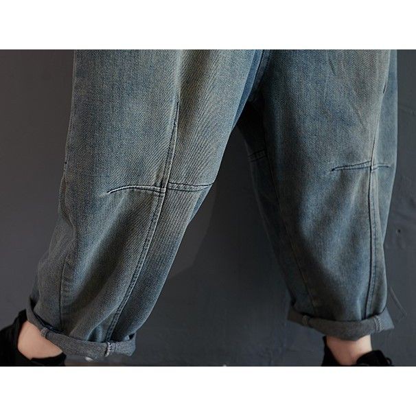 [ORDER] -Có ảnh thật) Quần yếm denim dạng rộng (size M-XXL fit đến 80kg) - Có ảnh thật | BigBuy360 - bigbuy360.vn