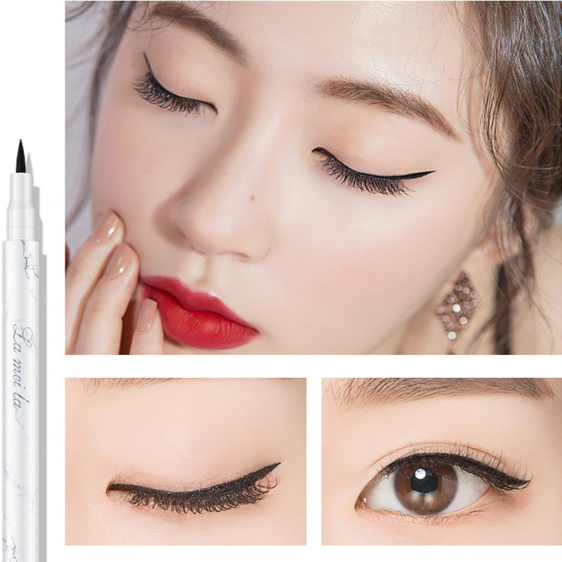 (Hàng Mới Về) Bút Kẻ Mắt Dạng Lỏng Nhanh Khô Chống Thấm Nước Không Dễ Nhòe Thiết Kế Vỏ Họa Tiết Cẩm Thạch | BigBuy360 - bigbuy360.vn