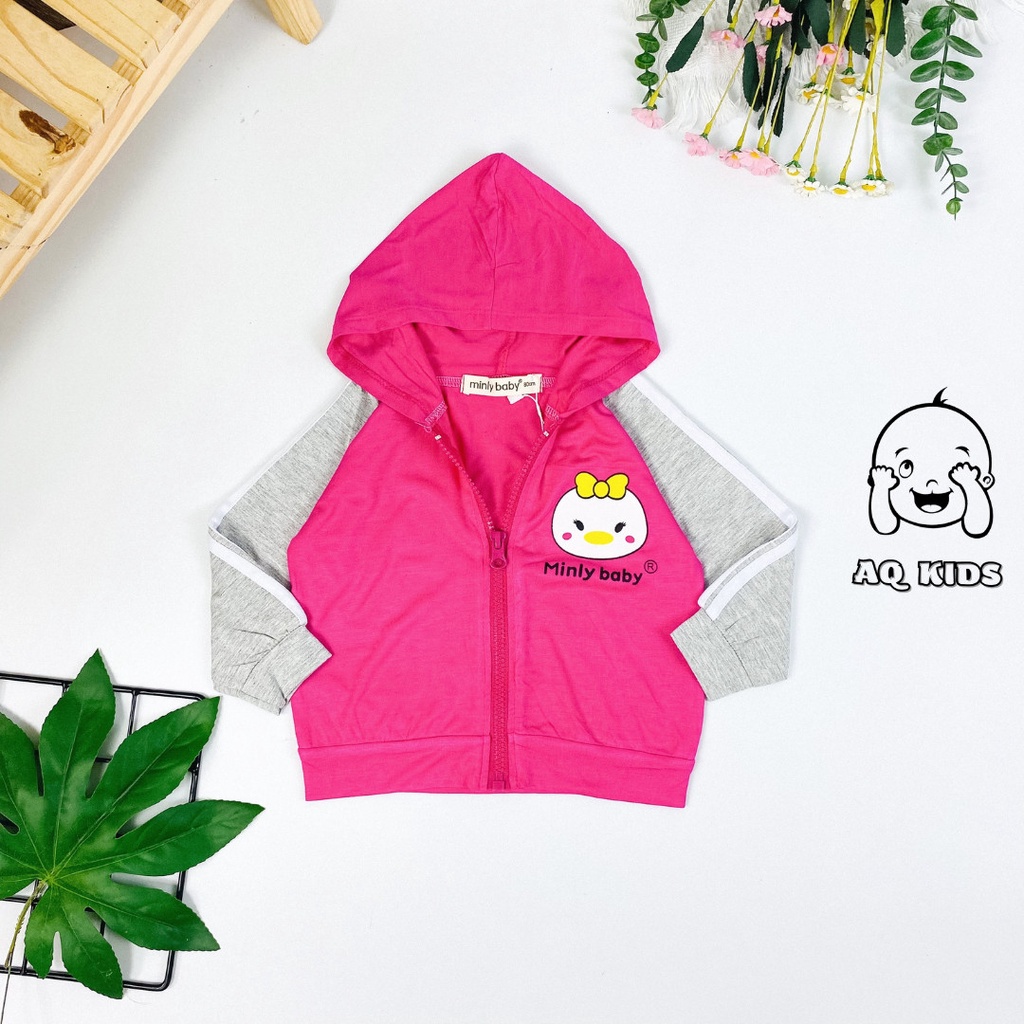 [Bé:7- 27kg] Áo Khoác Thun Lạnh Cho Bé Hàng Chính Hãng Minlybaby - Unibaby Store - AKTR