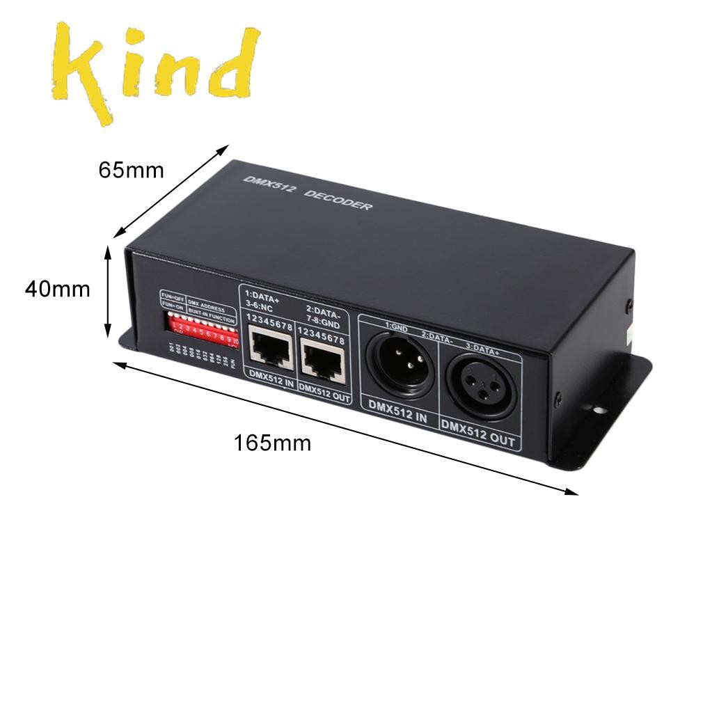 Bộ Giải Mã Đèn Led Rgb Dmx 512 3ch Dc12-24V Rgbw Dmx 512 | BigBuy360 - bigbuy360.vn