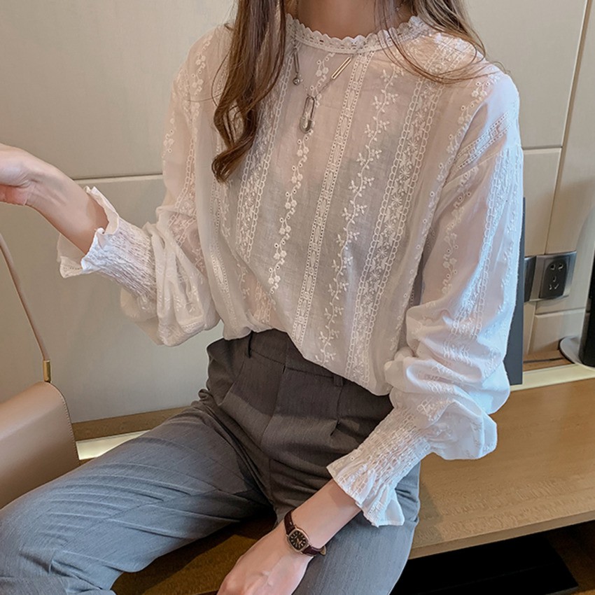 Áo Ren Tay Dài Cho Nữ