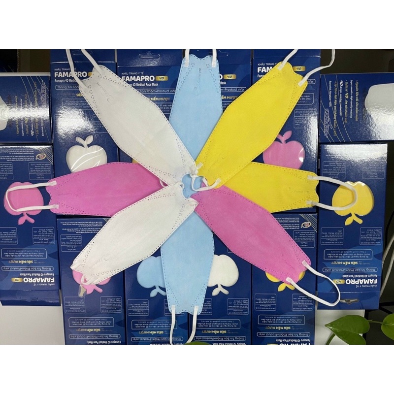 Khẩu trang thời trang 4D NAM ANH Famapro con cá hộp 10 cái | BigBuy360 - bigbuy360.vn