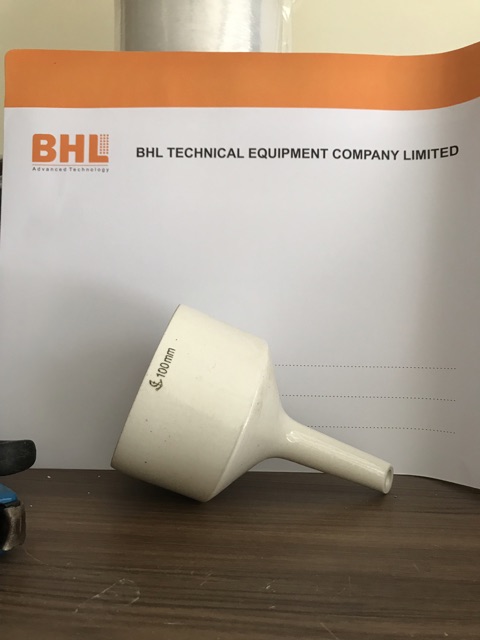 Phễu nhỏ giọt bằng sứ 100ml