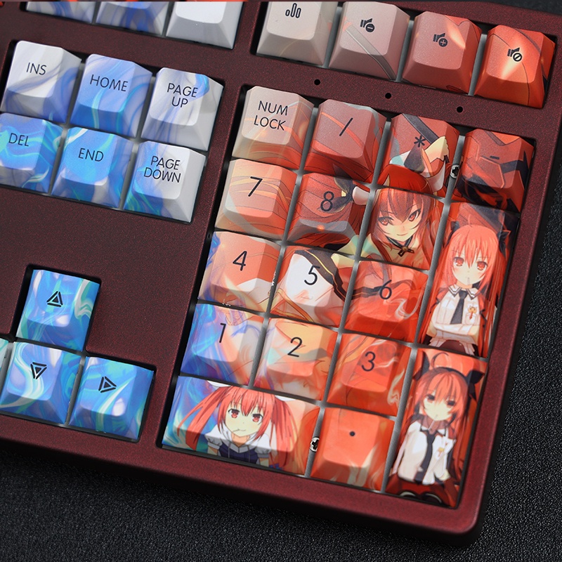 Kotori Itsuka Keycap Cherry Profile DATE A LIVE Theme Anime PBT Dye Sub Bàn phím cơ học Keycap