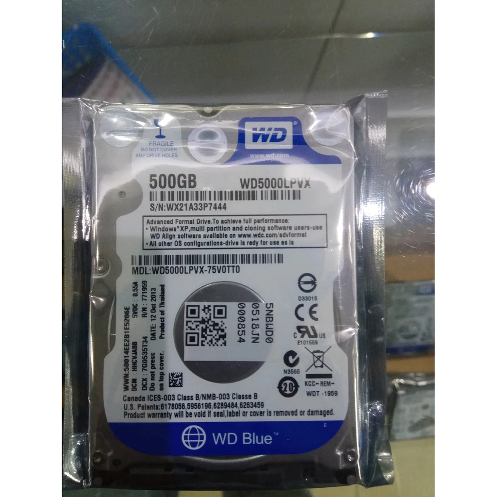 Ổ Cứng Mỏng Wd Blue 500 Gb | BigBuy360 - bigbuy360.vn