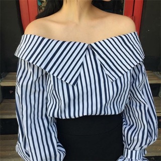 Sơ mi sọc choker (kèm ảnh thật)