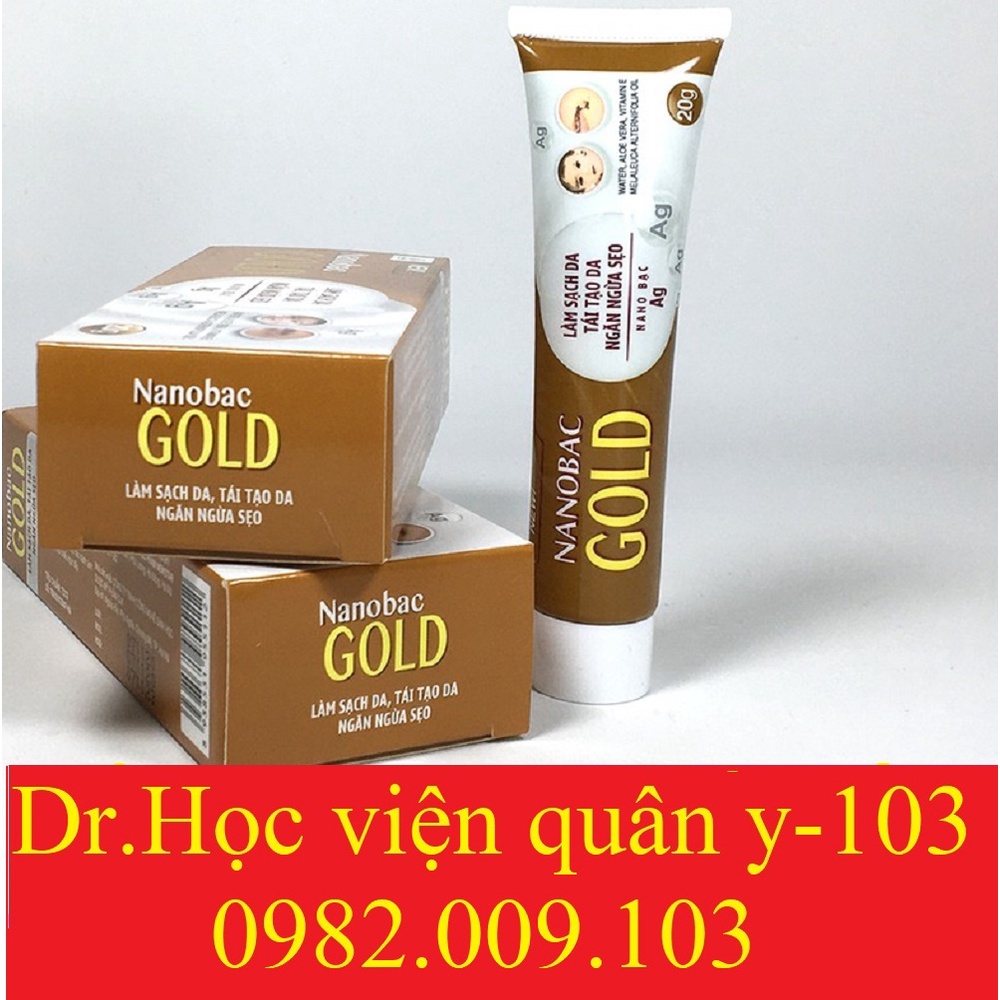 Kem bôi thủy đậu, kiến ba khoang, côn trùng cắn, zona từ nano bạc và thảo dược - Nano Subac Gold tuýp 20g nanobac gold