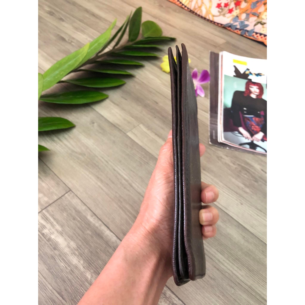 Thanh lý ví dài mỏng của nam da thật