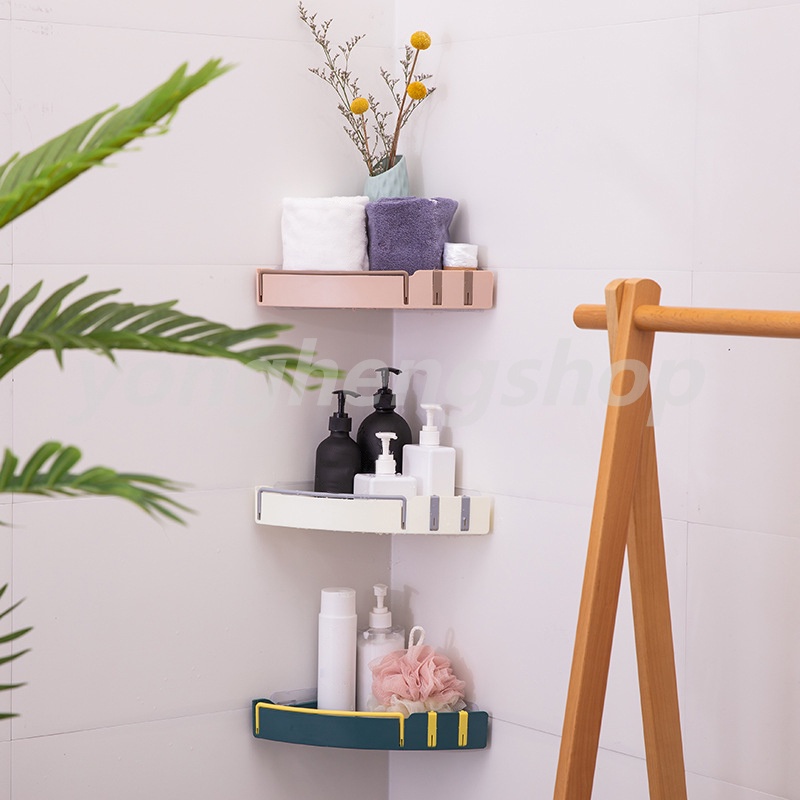 Giá Đỡ Gắn Góc Tường Đa Chức Năng Tiện Dụng Cho Phòng Tắm