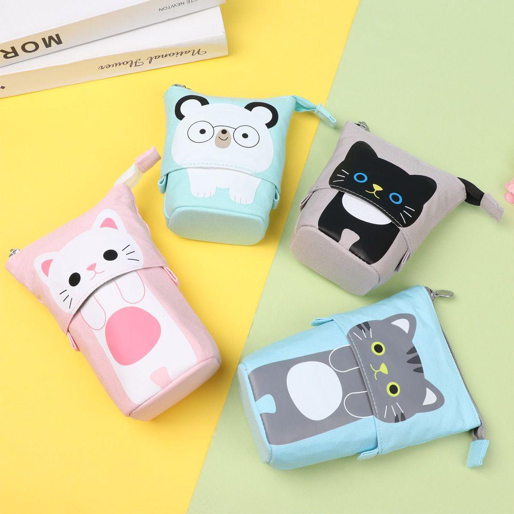 Túi Đựng Bút Bằng Vải Canvas Có Khóa Kéo Mẫu Mới 1