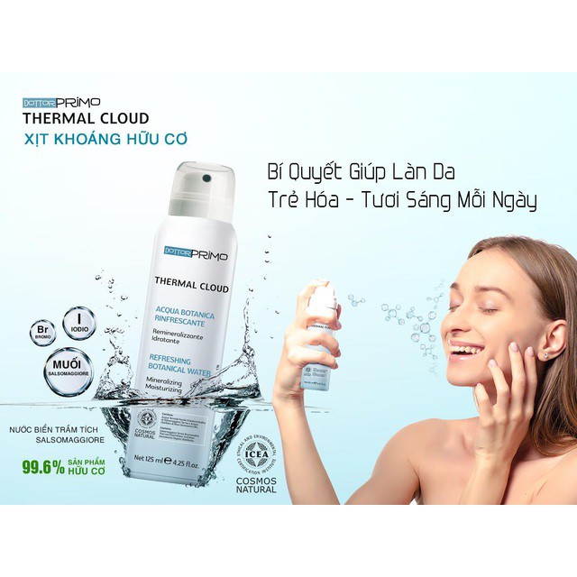 Nước Xịt Khoáng Hữu Cơ Cho Da Nhạy Cảm Thermal Cloud Giúp Trẻ Hóa Da | BigBuy360 - bigbuy360.vn