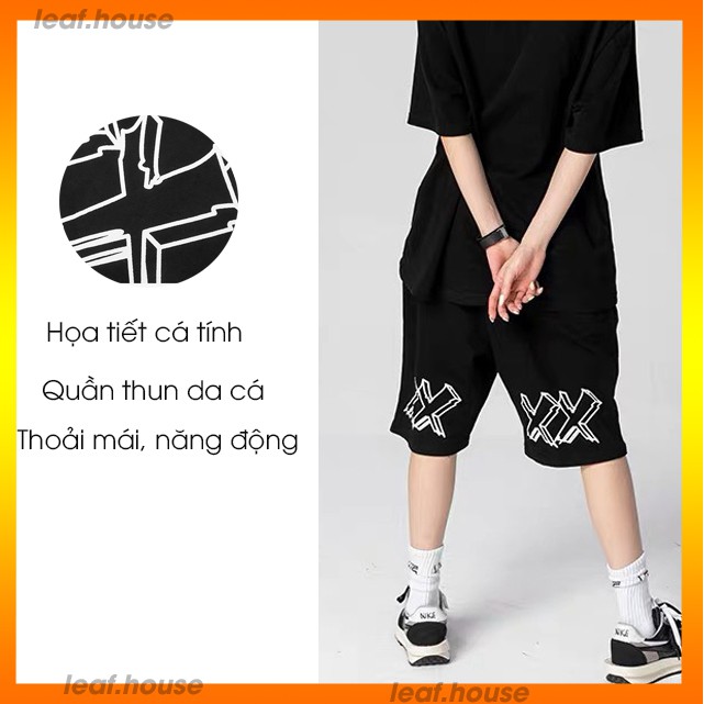 [Mẫu Đặc Biệt] Quần short Nam Nữ Chất Thun Ống Rộng Phong Cách Hàn Quốc, Hip Hop Năng Động QSs12