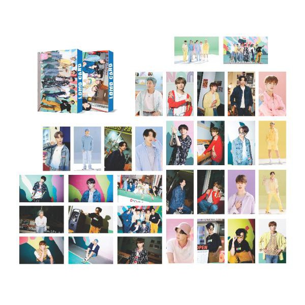 Lomo BTS nhóm nhiều mẫu 1 hộp 30 tấm