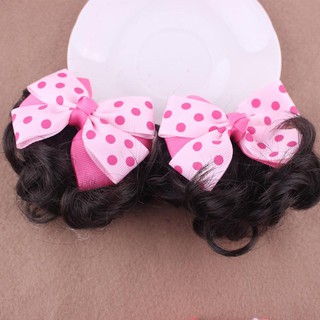 [ GIÁ 1 CẶP 2 CÁI ] Cặp Kẹp Tóc Cho Bé HTBabykids BM152 Tóc Giả Nơ Siêu Kute