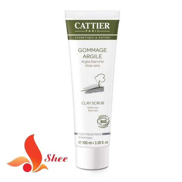 Tẩy Da Chết Cho Mặt Cattier Gommage Argile Aloe Vera 100ml