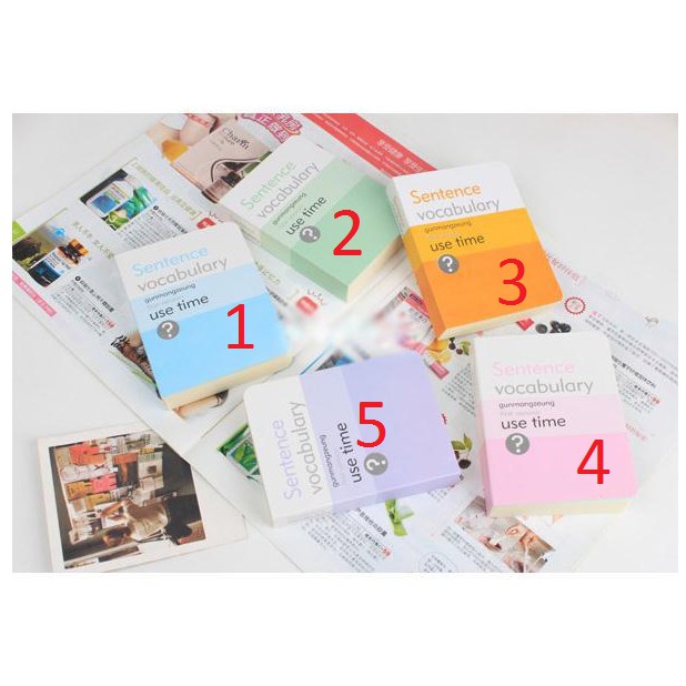 Sổ học từ vựng Sentence Vocabulary kích thước 11.2 x 8.2 cm