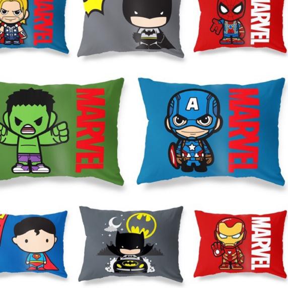 Gối Ngủ Hình Siêu Anh Hùng / Người Dơi / Captain America / Spiderman / Hulk / Thor Qw_189