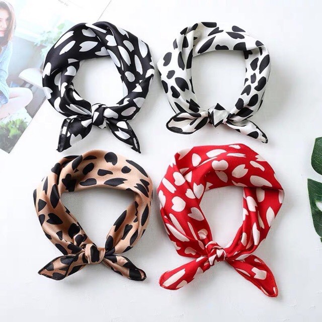 Khăn turban satin vuông size 48*48cm mẫu mới 2020