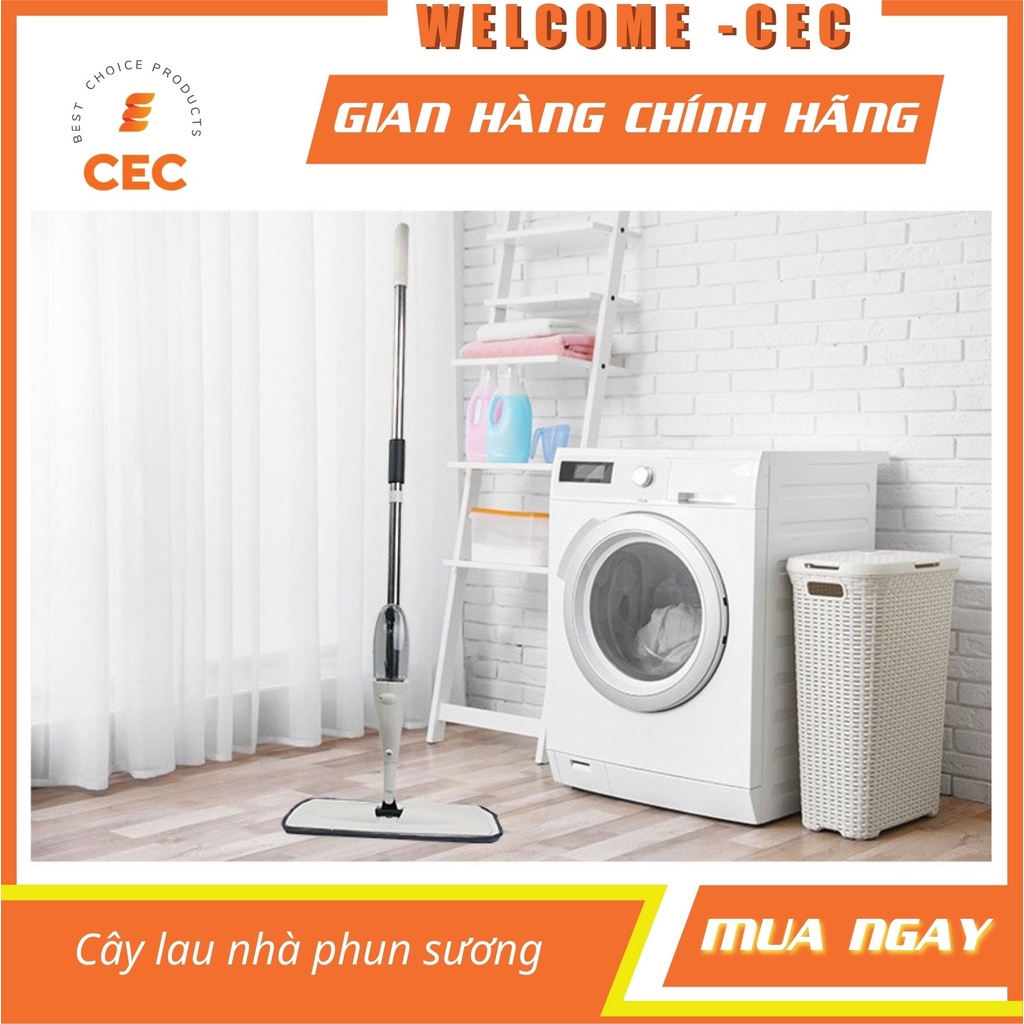 Cây lau nhà thông minh phun sương Deerma , chổi lau sàn dễ dàng 2 trong 1 đầu xoay 360 độ DM13 [CEC Store]