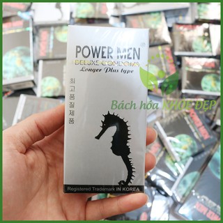 Bao cao su powermen cá ngựa bạc kéo dài thời gian quan hệ, trị xuất tinh sớm - hộp 12 cái