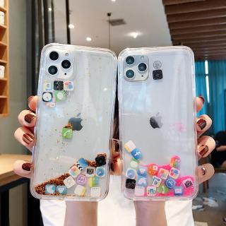 ốp iPhone 11 Pro Case cho iPhone XS Max X XR 8 7 + 5 5S 6 6S iP Quicksand Long lanh Apple APP Cellphone ốp lưng