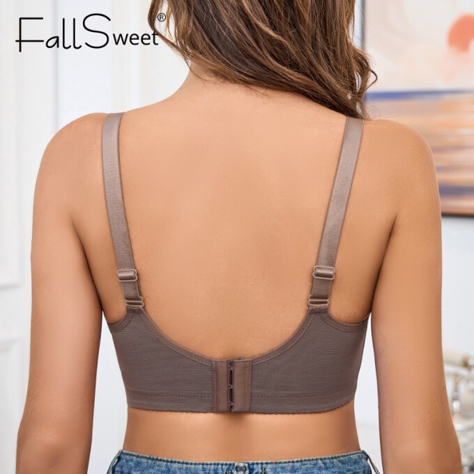 Áo ngực ren Fallsweet có gọng nâng ngực cỡ lớn thoải mái cup EF