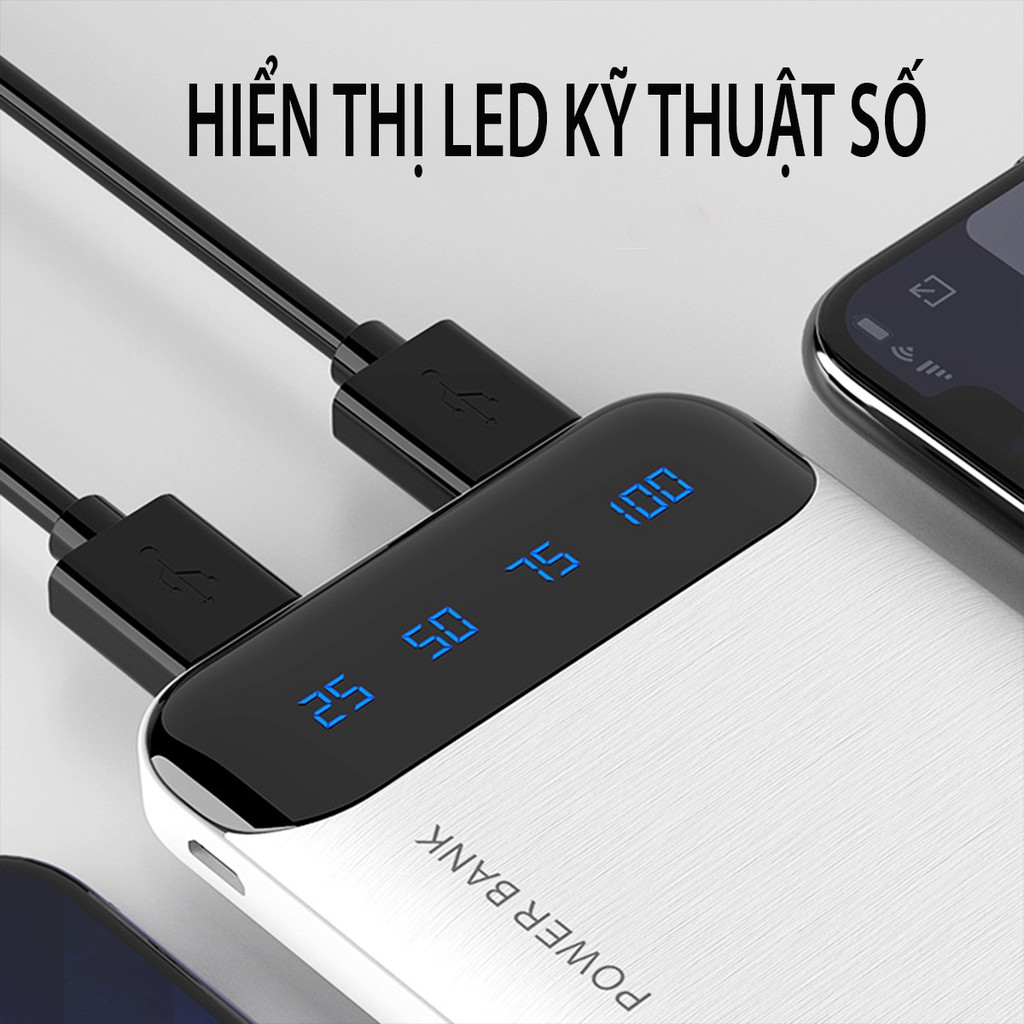 Sạc dự phòng tích hợp màn hình Led Dung Lượng 10000MAH Remax WK-16 | WebRaoVat - webraovat.net.vn