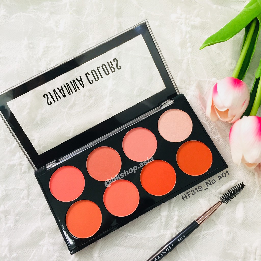 (3 Trong 1) Sét Phấn Má Hồng - Tạo Khối - Highlight Sivanna Ultra Blush Palette HF319