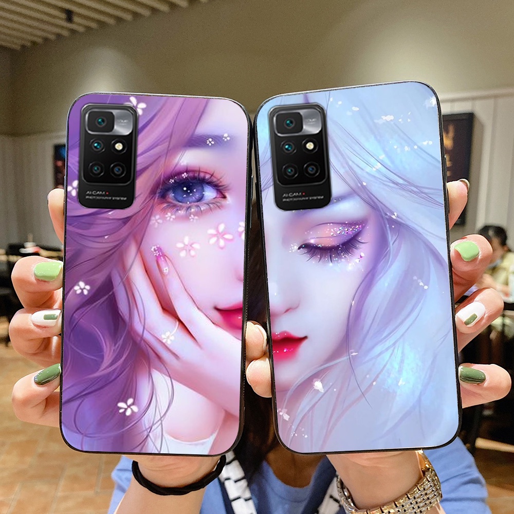 Ốp lưng điện thoại xiaomi redmi 10 in hình phong cách nữ sang chảnh