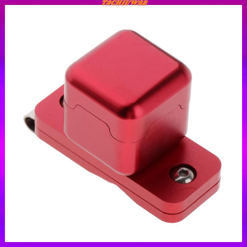 [Tachiuwa2] Hộp Đựng Phấn Bida Bằng Kim Loại Màu Đen Kèm Kẹp