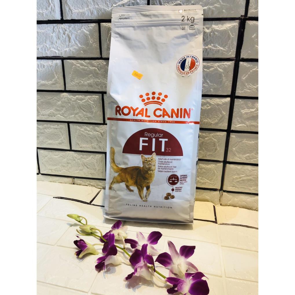 2kg(❁´◡`❁)ROYAL CANIN FIT32 Dành cho mèo trưởng thành trên 12 tháng tuổi - vận động thường xuyên.