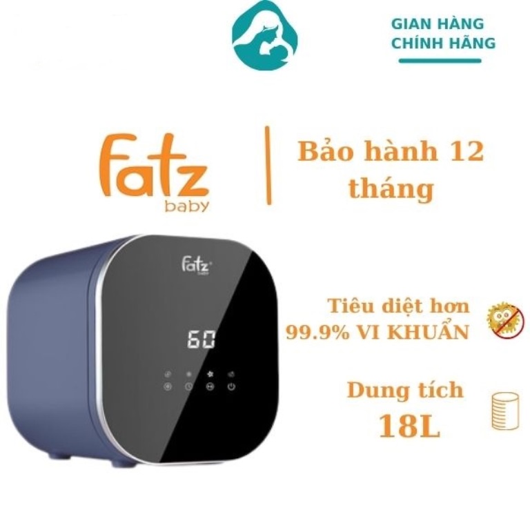 (2 ĐÈN) MÁY TIỆT TRÙNG SẤY KHÔ UV CAO CẤP - 18L - FATZBABY FATZ - QUEEN 1 - FB4716CY