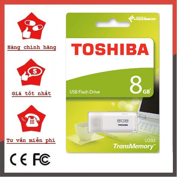 USB 8GB Toshiba I Chính Hãng I Bảo hành 2 năm