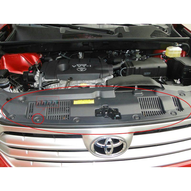 Bộ 50 đinh tán nhựa xe Toyota cho vị trí nắp capo