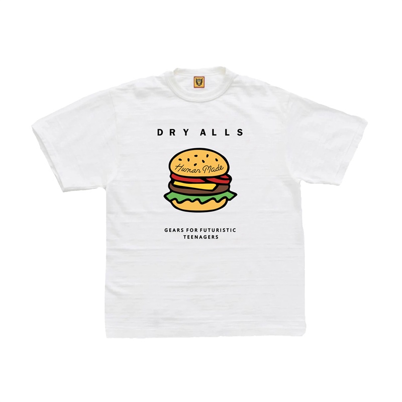 Street Trend Human Made DRYALLS Classic Print Couples Fashion Cotton T-Shirts Casual Short Sleeve Tops Unisex