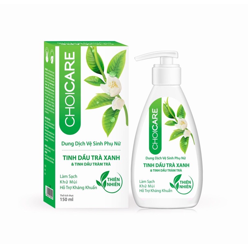 Dung dịch vệ sinh phụ nữ hằng ngày Choicare chai 150ml (Mẫu mới)